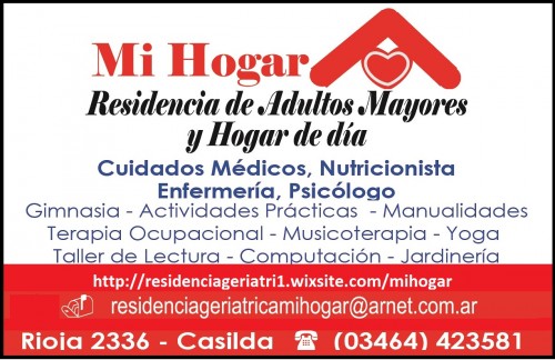 RESIDENCIA GERIATRICA Y HOGAR DE DIA MI HOGAR